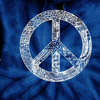 Peace Symbol Tie Dye Hoodie