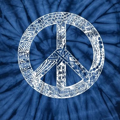Peace Symbol Tie-Dye T-Shirt