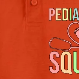 Pediatrics Squad Pediatrician Team Pediatric Doctor Gift Dry Zone Grid Performance Polo