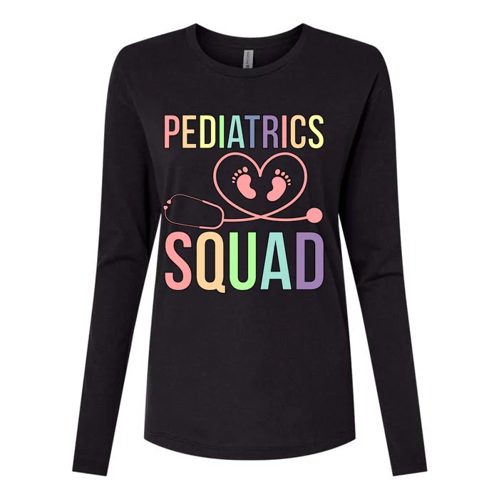 Pediatrics Squad Pediatrician Team Pediatric Doctor Gift Womens Cotton Relaxed Long Sleeve T-Shirt