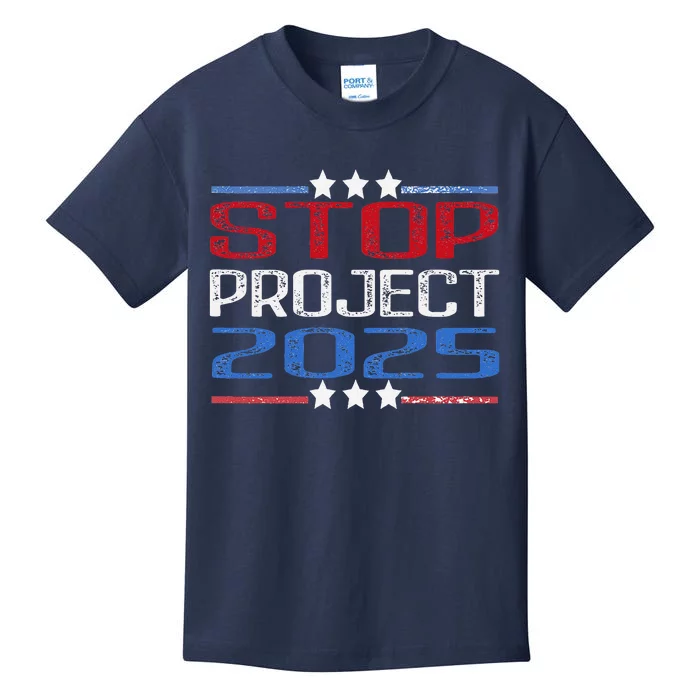 Prodemocracy Stop Project 2025 Presidential Election 2024 Kids T-Shirt