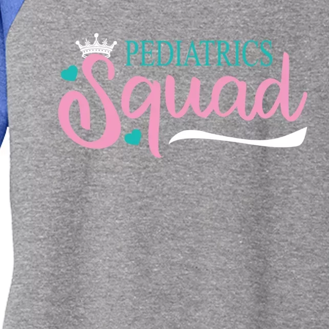 Pediatrics Squad Peds Pediatric Nurse Meaningful Gift Women's Tri-Blend 3/4-Sleeve Raglan Shirt