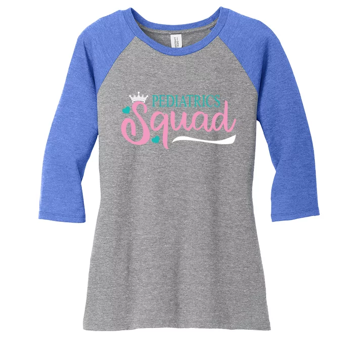 Pediatrics Squad Peds Pediatric Nurse Meaningful Gift Women's Tri-Blend 3/4-Sleeve Raglan Shirt