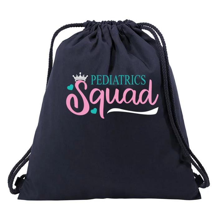 Pediatrics Squad Peds Pediatric Nurse Meaningful Gift Drawstring Bag