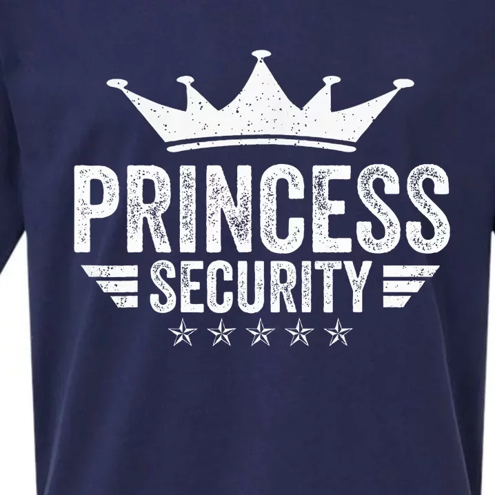 Princess Security Parents Dads Moms Funny Halloween Costume Sueded Cloud Jersey T-Shirt