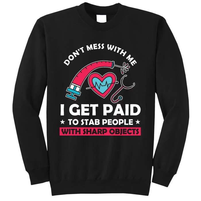 Phlebotomist Syringe Phlebotomy Doctor Blood Nurse Stab Vein Sweatshirt