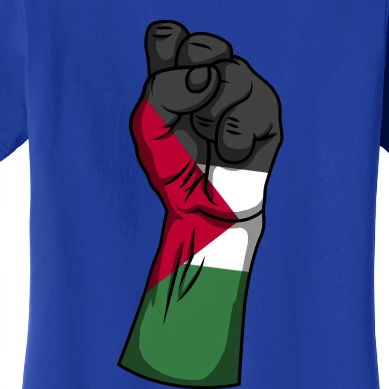 Palestine Strong Protest Fist Palestinian Free Palestine Cool Gift Women's T-Shirt