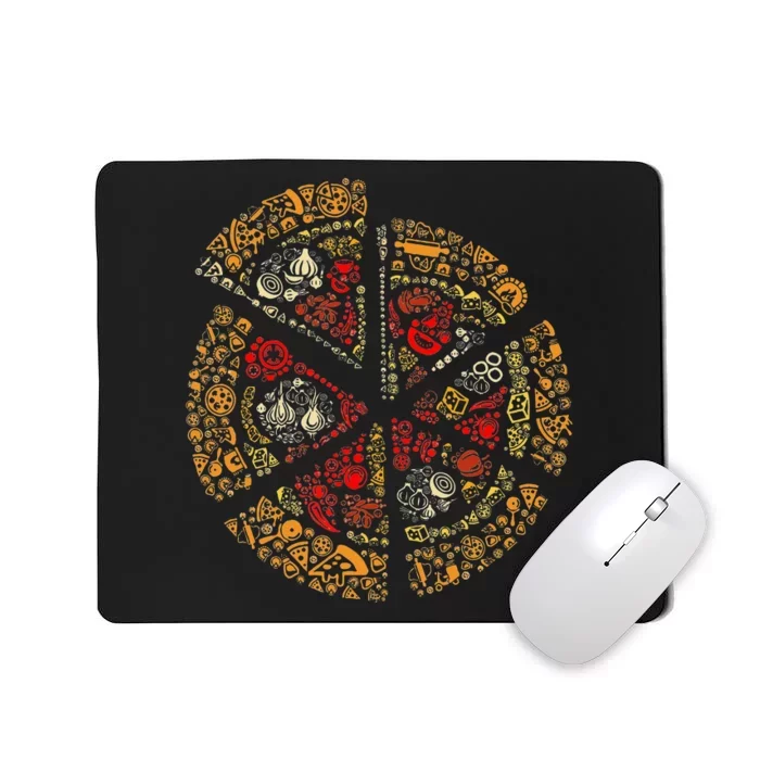 Pizza Silhouette Mousepad