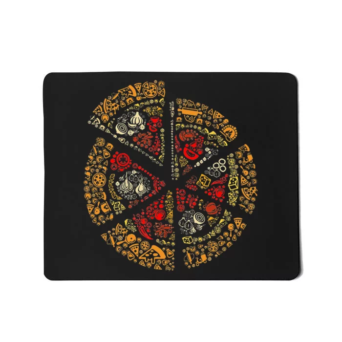 Pizza Silhouette Mousepad