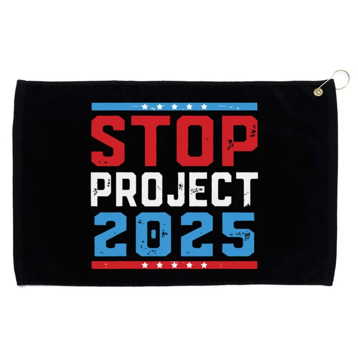 Prodemocracy Stop Project 2025 Presidential Election 2024 Grommeted Golf Towel