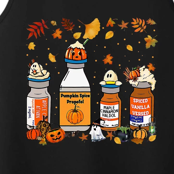 Pumpkin Spice Propofol Ativan Versed Haldol Halloween Nurse Performance Tank