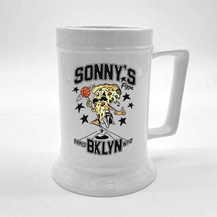 Pizza Sonny’S Paris Brooklyn Nets Front & Back Beer Stein