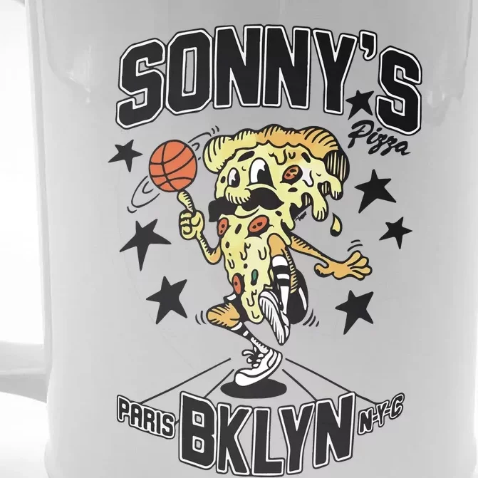 Pizza Sonny’S Paris Brooklyn Nets Front & Back Beer Stein