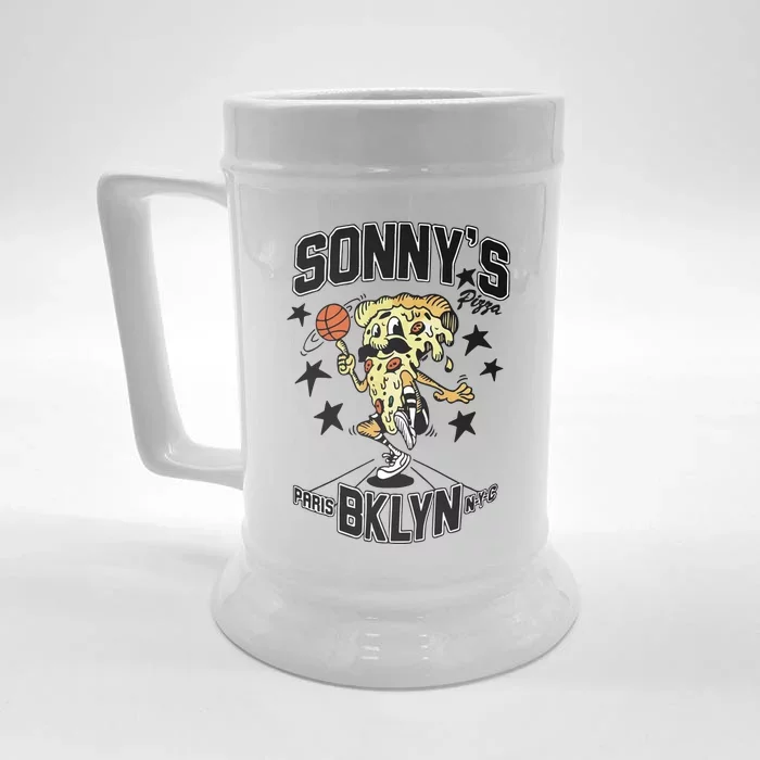 Pizza Sonny’S Paris Brooklyn Nets Front & Back Beer Stein