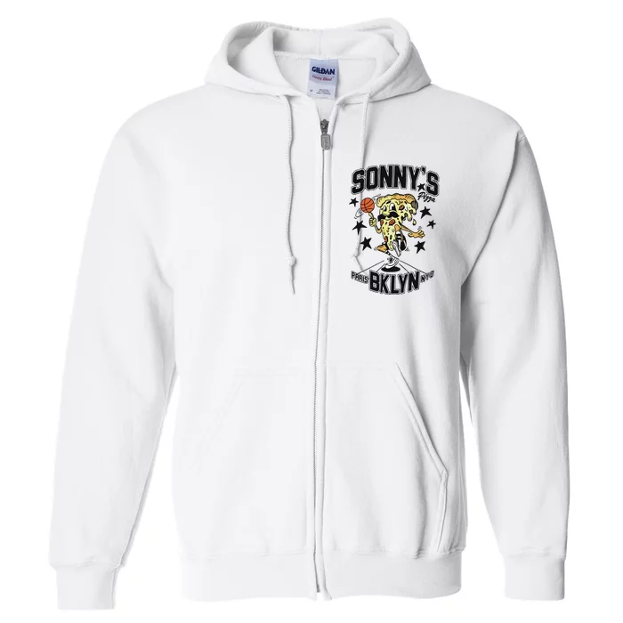 Pizza Sonny’S Paris Brooklyn Nets Full Zip Hoodie