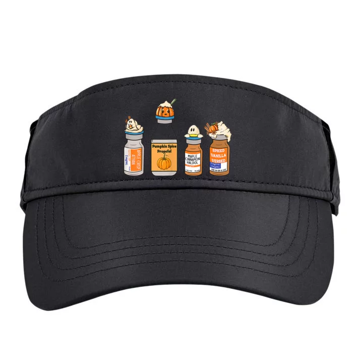 Pumpkin Spice Propofol Ativan Versed Haldol Nurse Halloween Adult Drive Performance Visor