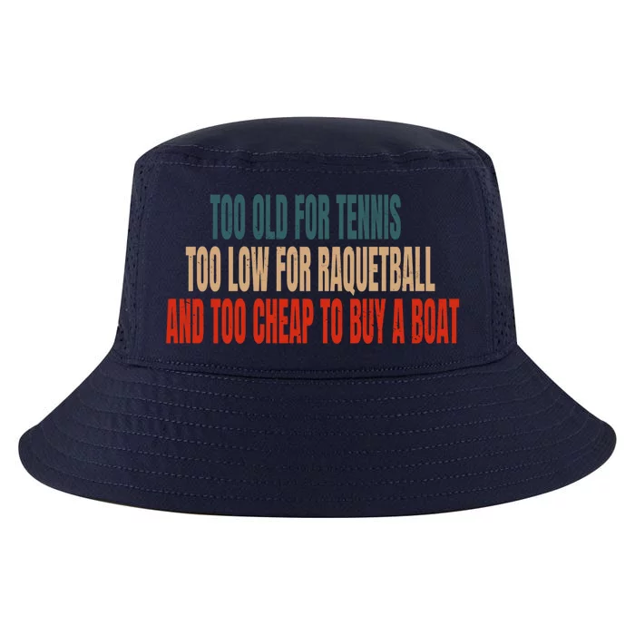 Pickleball Saying Pickleball Quote Too Old For Tennis Gift Cool Comfort Performance Bucket Hat