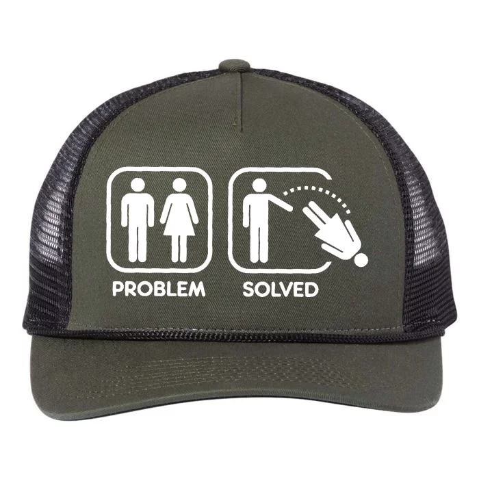 Problem Solved Retro Rope Trucker Hat Cap