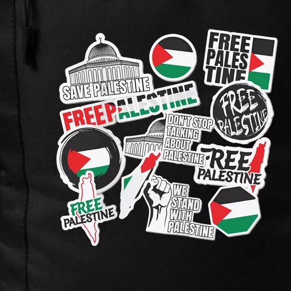 Palestine Solidarity Palestine Flag With Masjed Alaqsa Daily Commute Backpack