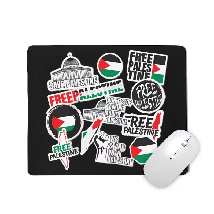 Palestine Solidarity Palestine Flag With Masjed Alaqsa Mousepad