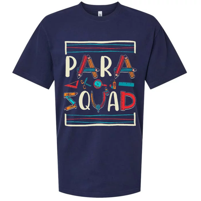 Para Squad Para Teacher Paraprofessional Sueded Cloud Jersey T-Shirt