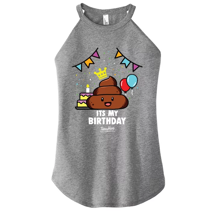 Poop Shit Poop Women’s Perfect Tri Rocker Tank