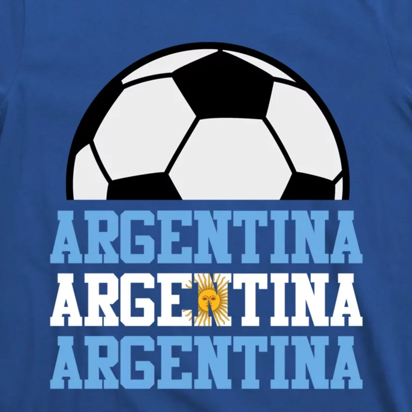 Patriotic Soccer Player Argentinian National Flag Argentina Cute Gift T-Shirt