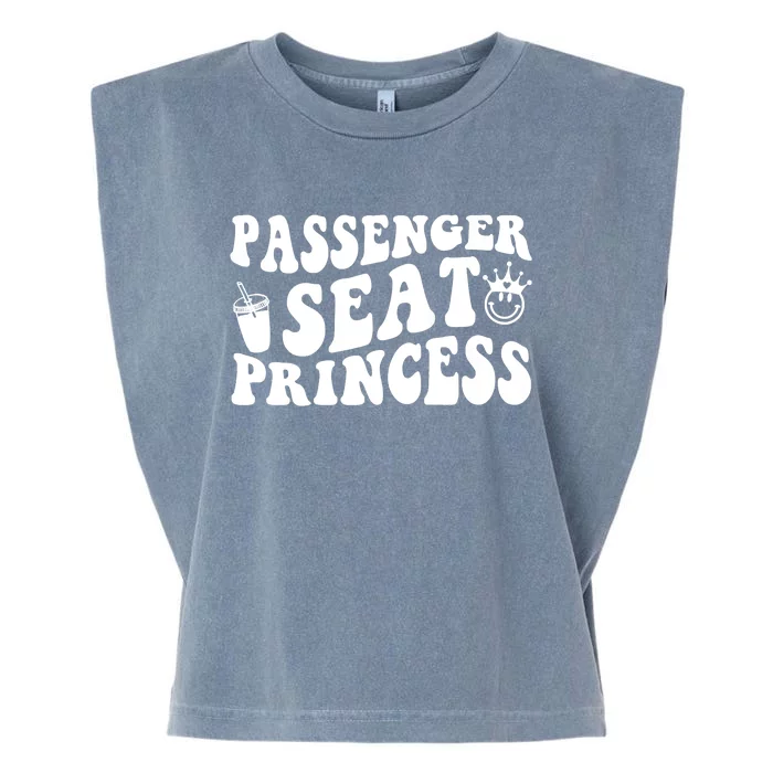 Princess Seat Passenger, Cute Girlfriend Princess Passenger Garment-Dyed Women's Muscle Tee