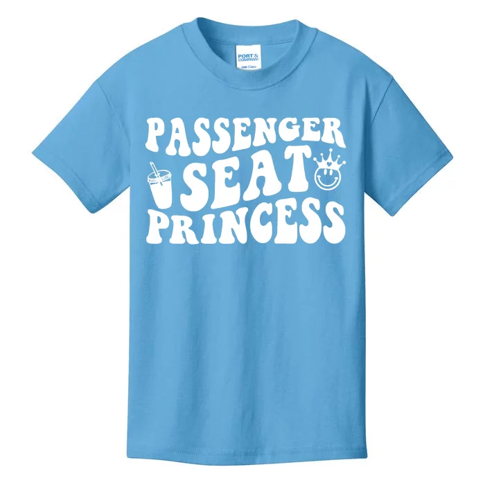 Princess Seat Passenger, Cute Girlfriend Princess Passenger Kids T-Shirt