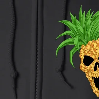 Pineapple Skull Full Zip Hoodie