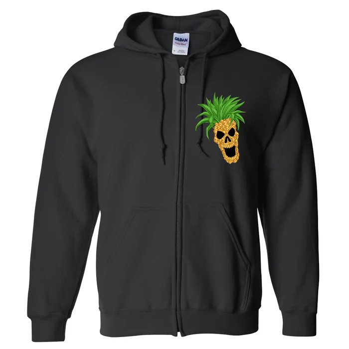 Pineapple Skull Full Zip Hoodie