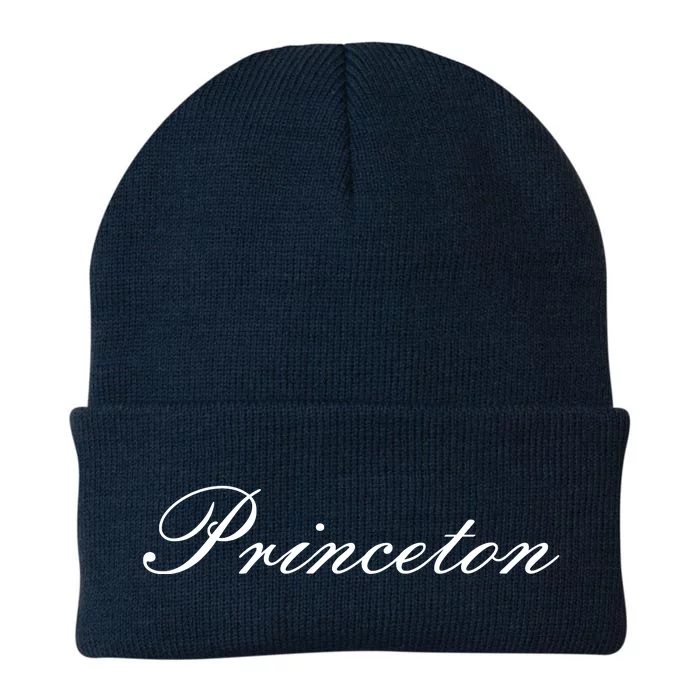 Princeton Script Knit Cap Winter Beanie