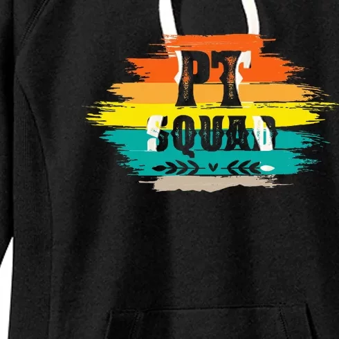 Pt Squad Physical Therapist Pta Retro Physical Therapy Women's Fleece Hoodie