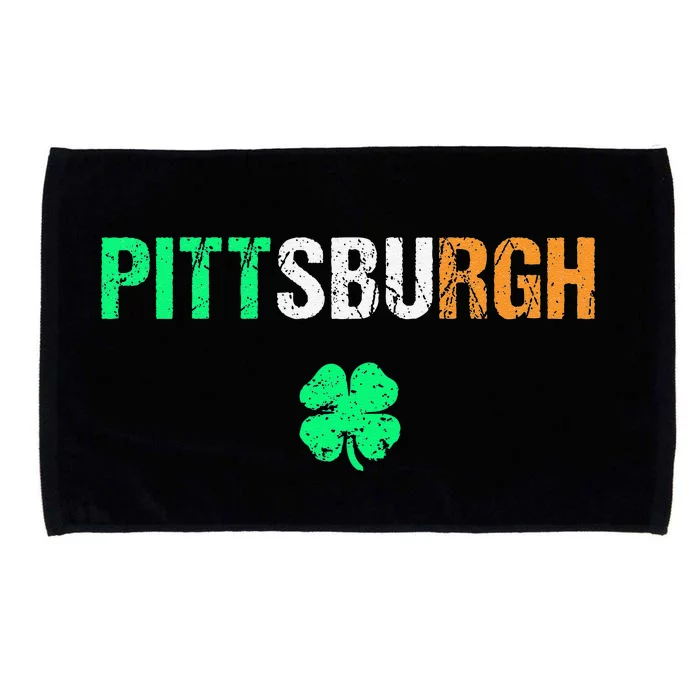 Pittsburgh Saint Patrick's Day Saint Pattys Day Microfiber Hand Towel