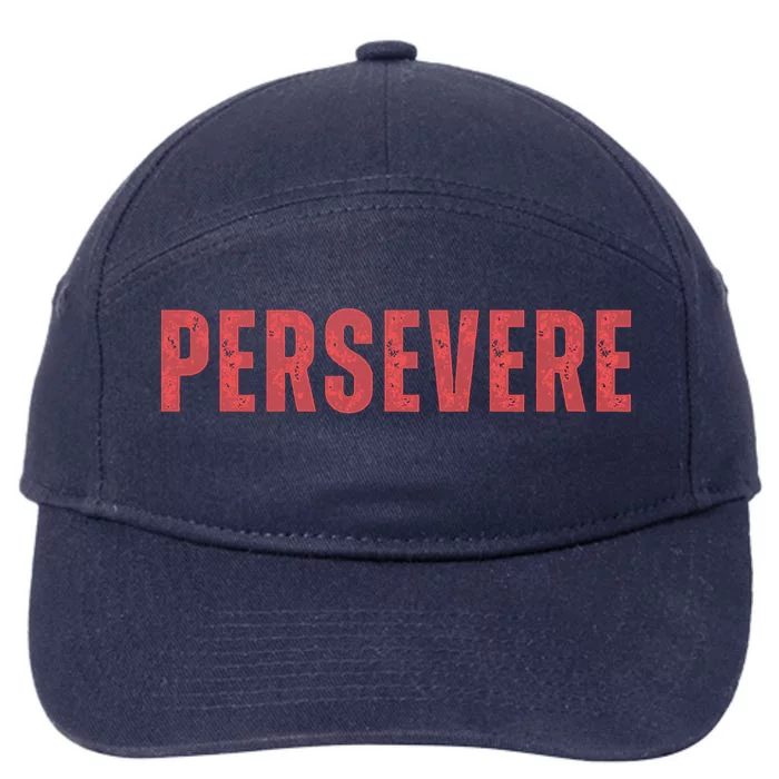 Persevere Script 7-Panel Snapback Hat