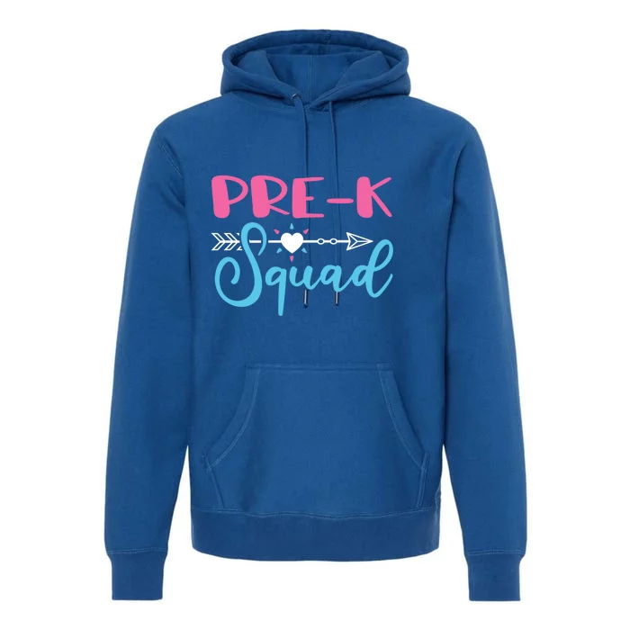 PreK Squad Preschool Teacher Cool Gift Premium Hoodie