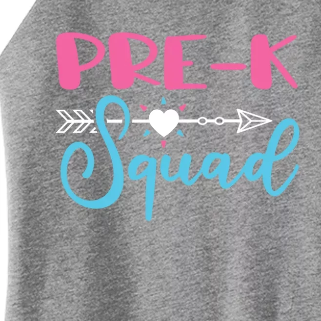 PreK Squad Preschool Teacher Cool Gift Women’s Perfect Tri Rocker Tank