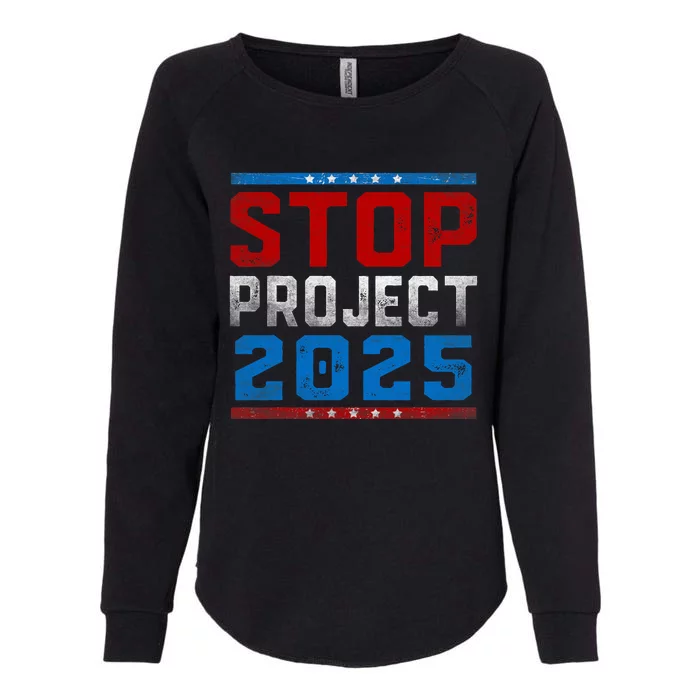 Prodemocracy Stop Project 2025 Presidential Election 2024 Womens California Wash Sweatshirt