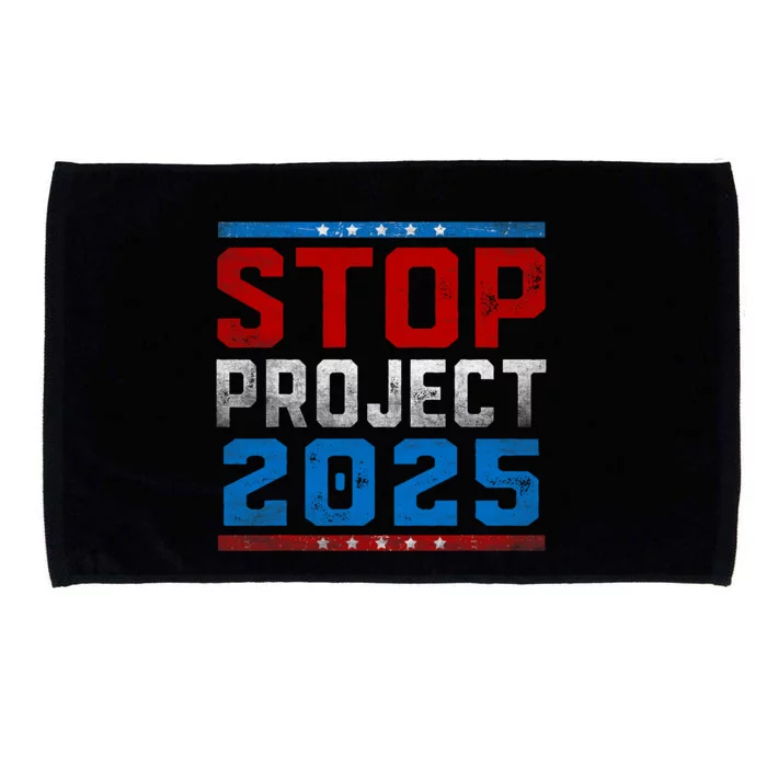 Prodemocracy Stop Project 2025 Presidential Election 2024 Microfiber Hand Towel