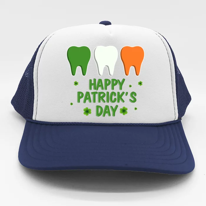 Ph St Patrick Day Irish Dental Teeth Lucky Gift For Dentist Gift Trucker Hat