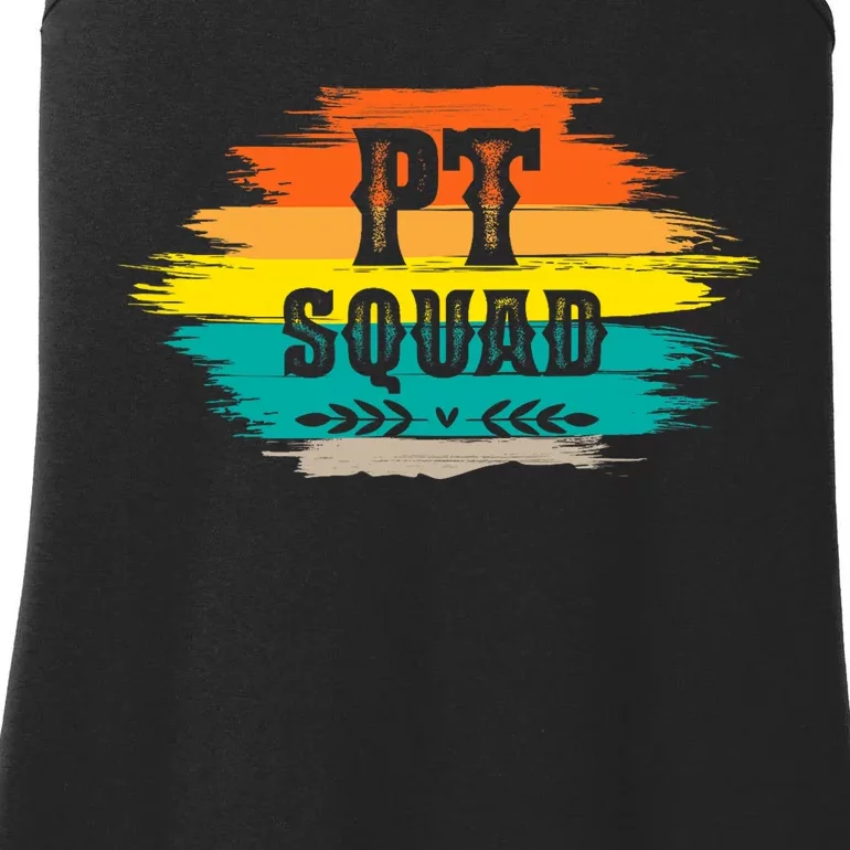 Pt Squad Physical Therapist Pta Retro Physical Therapy Ladies Essential Tank