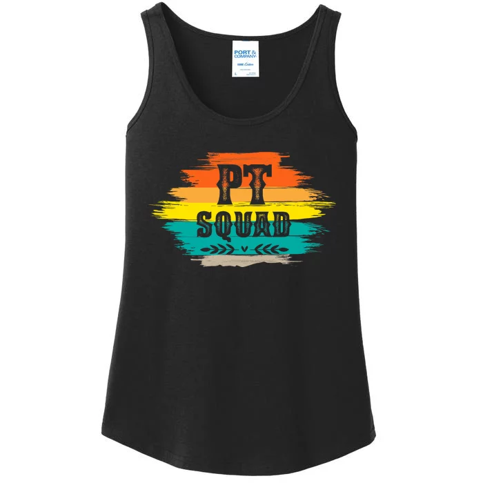 Pt Squad Physical Therapist Pta Retro Physical Therapy Ladies Essential Tank