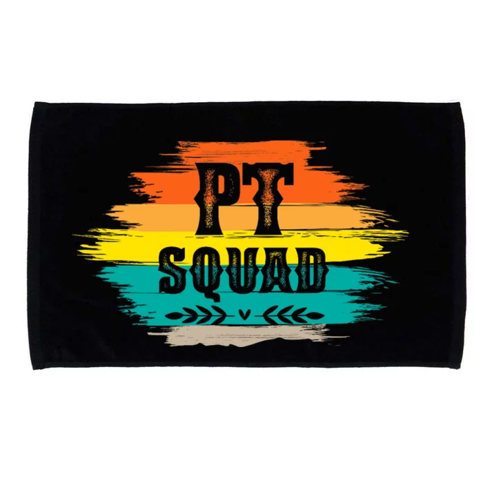 Pt Squad Physical Therapist Pta Retro Physical Therapy Microfiber Hand Towel