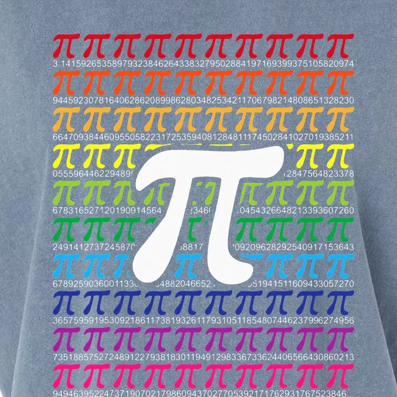 Pi Sign Pi Day funny math teacher lover Garment-Dyed Women's Muscle Tee