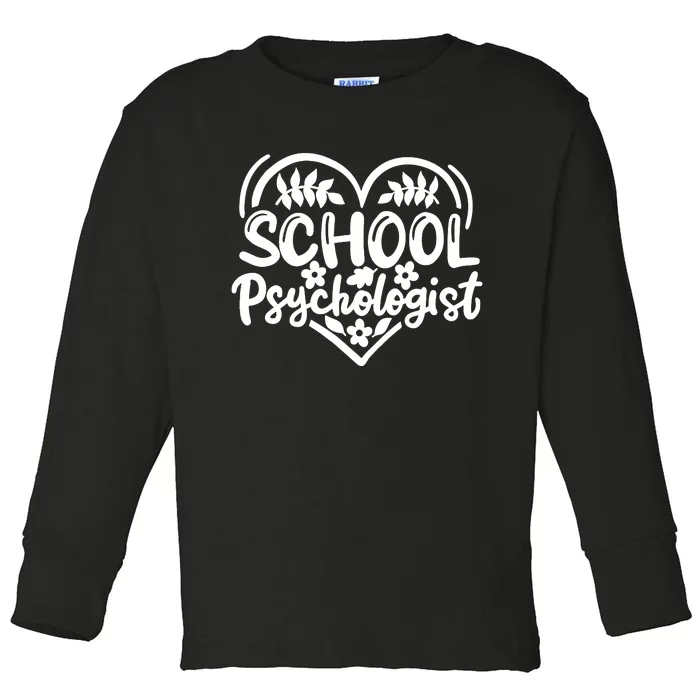 Psychologist School Psychologist Counselor Toddler Long Sleeve Shirt