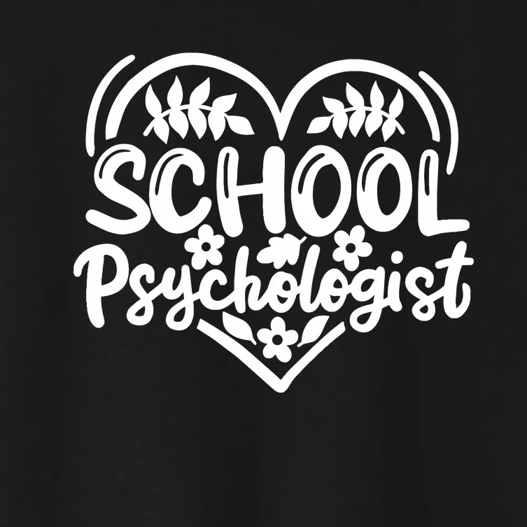 Psychologist School Psychologist Counselor Women's Crop Top Tee