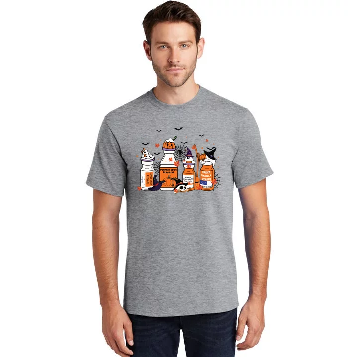 Pumpkin Spice Propofol Ativan Versed Haldol Halloween Nurse Tall T-Shirt