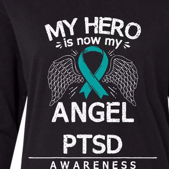 PTSD Survivor Post Traumatic Stress Disorder Awareness Womens Cotton Relaxed Long Sleeve T-Shirt