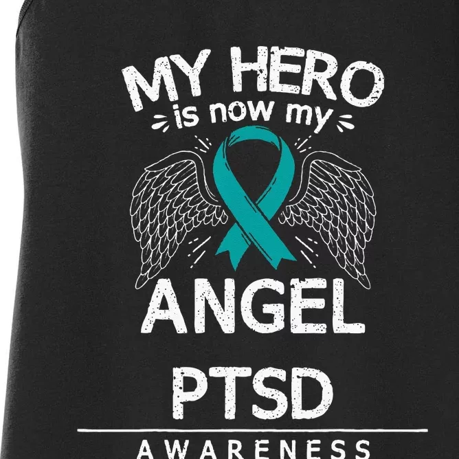 PTSD Survivor Post Traumatic Stress Disorder Awareness Women's Racerback Tank