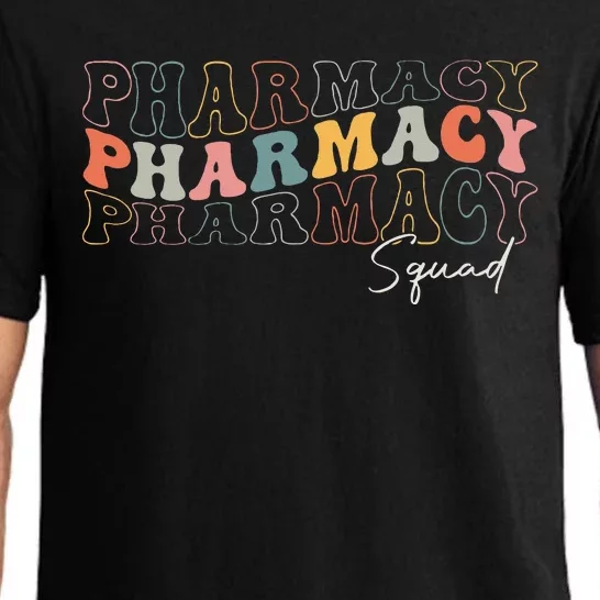 Pharmacy Squad Pharmacy Technician Retro Groovy Pharmacist Pajama Set